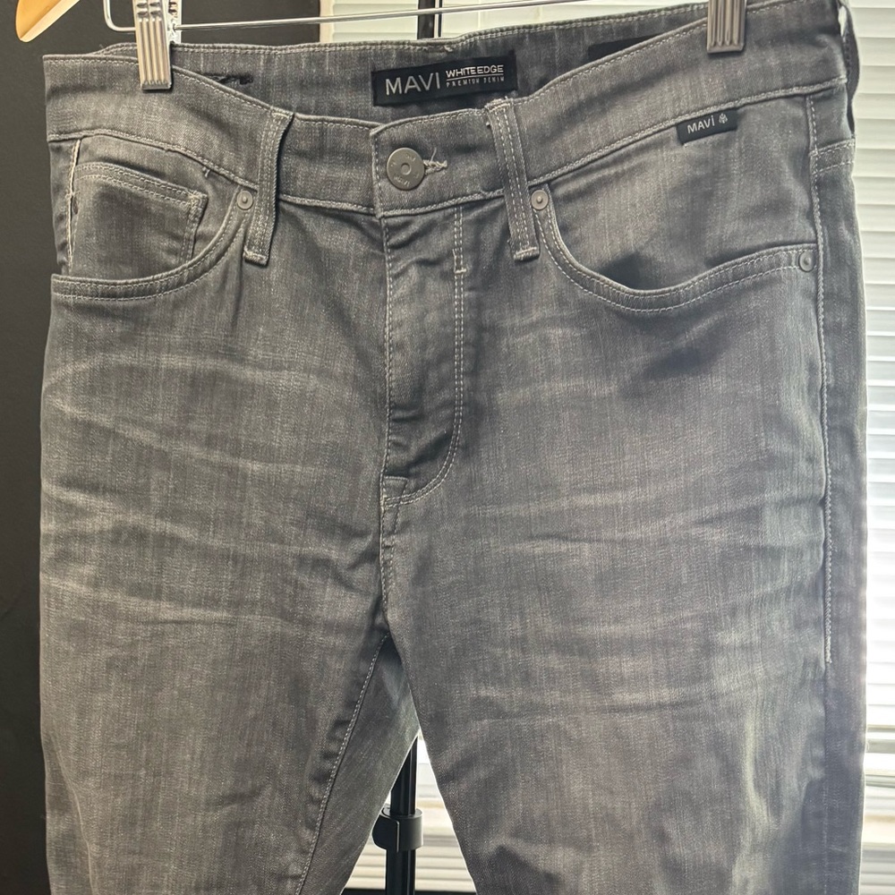 Mavi Jake Slim Leg Jeans
Light Smoke 
Size 34 / 31